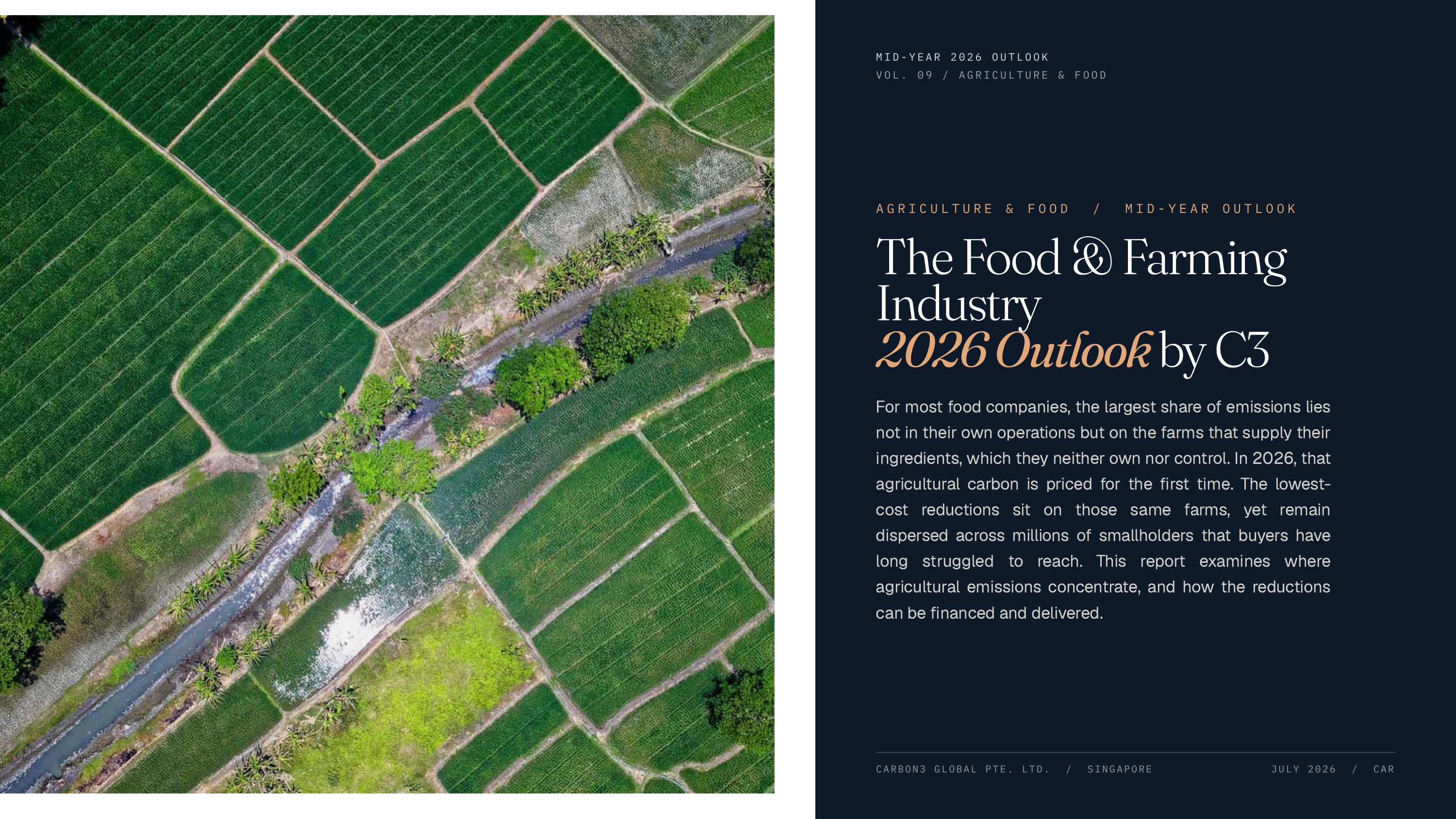Decarbonizing Agriculture & Food with C3 — 2026 Outlook