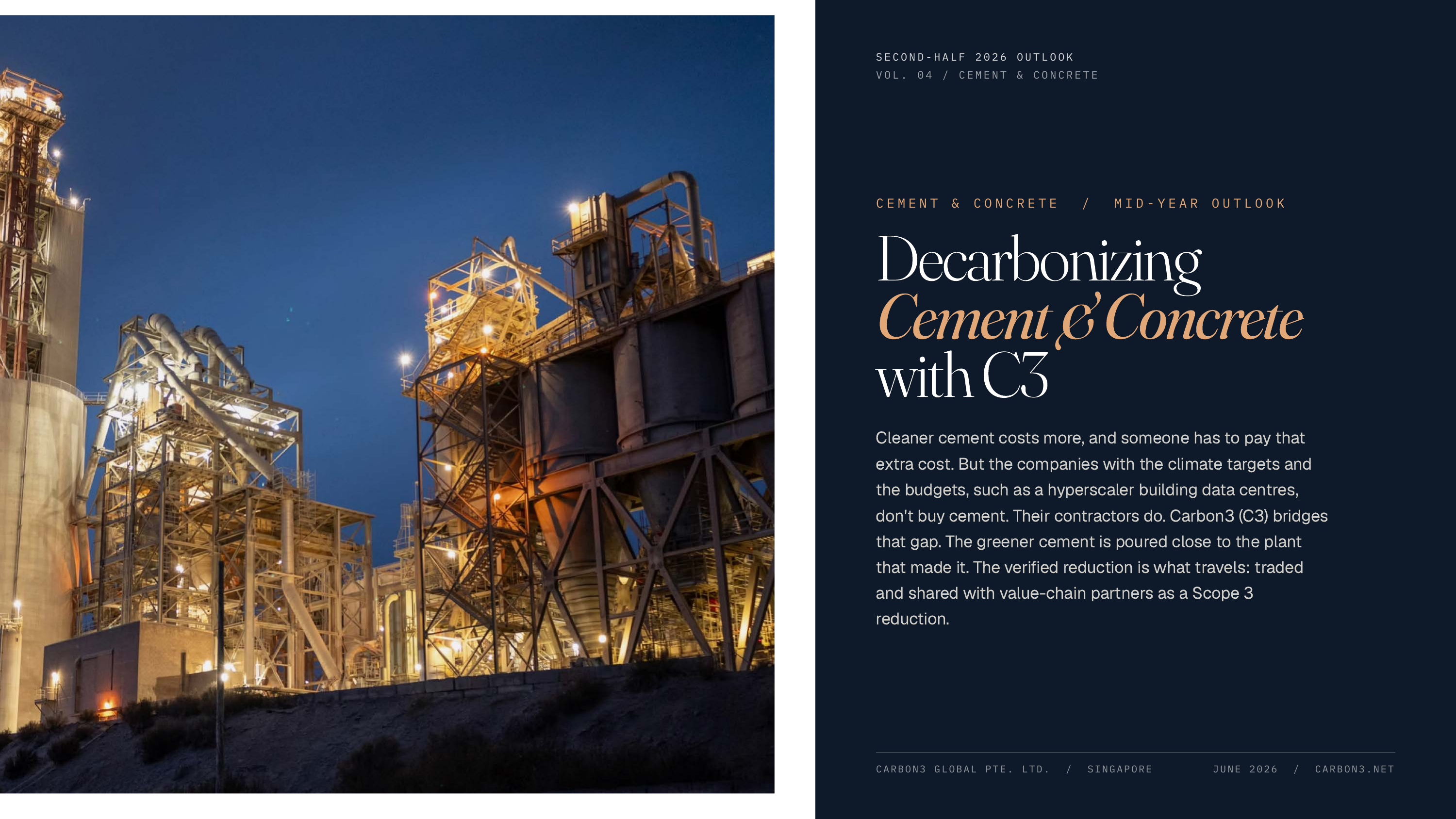 Decarbonizing Cement & Concrete with C3 — 2026 Outlook